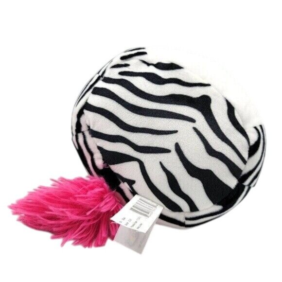 Squishmallows Tracey Zebra Plush Black White 8" Stripe Pink Mohawk Tail Kellytoy - Picture 7 of 11